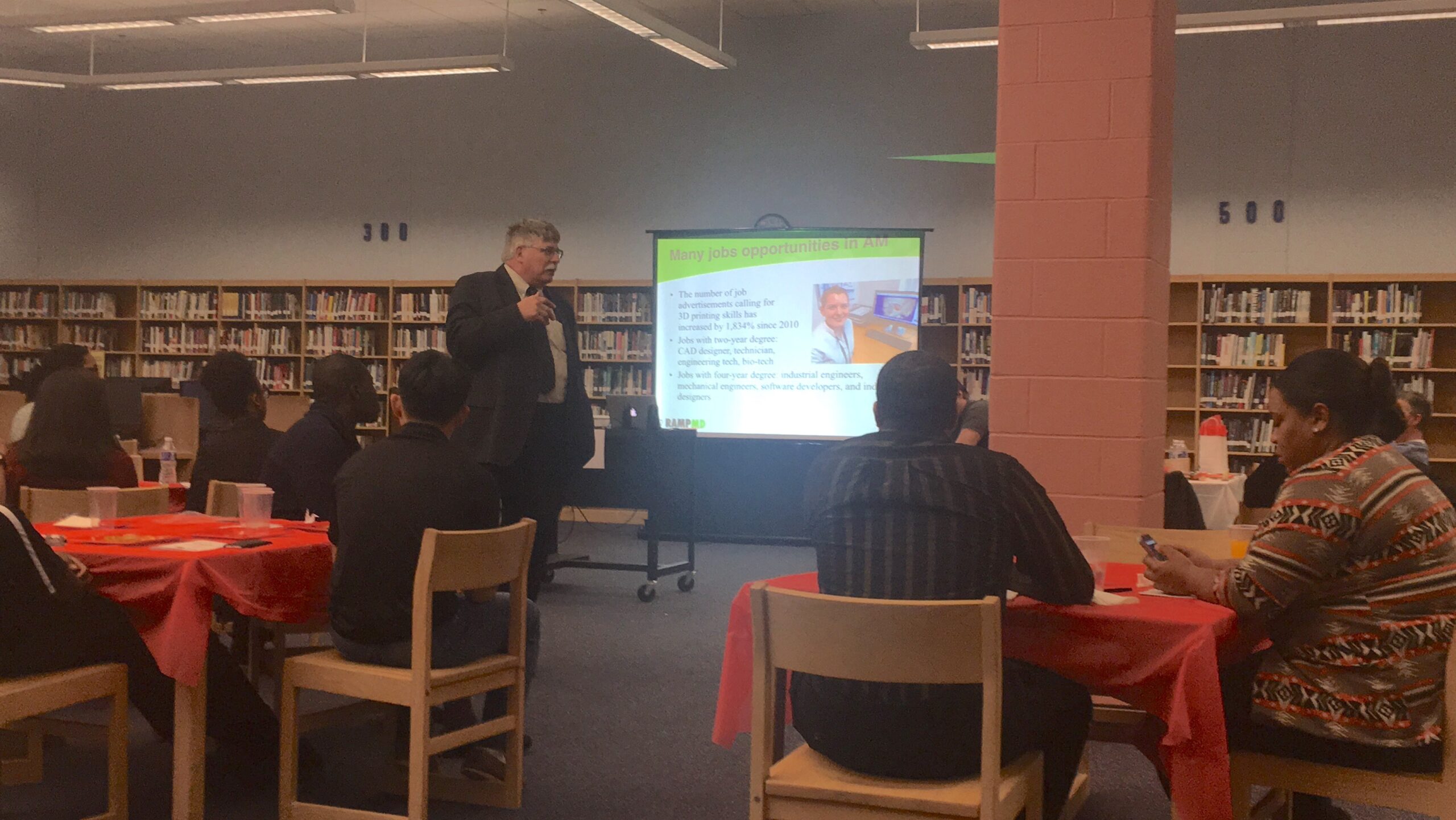 RAMP MD Executive Director Rick Decker keynoted a Project Lead The Way (PLTW) workshop at River Hill High School in Howard County on January 11, 2018.